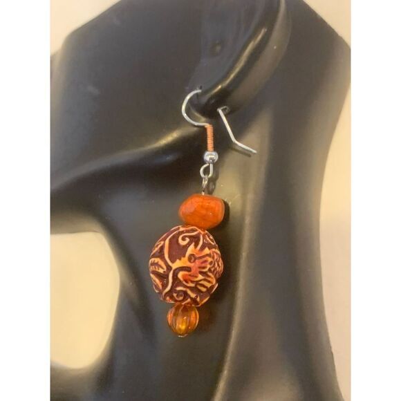 Handmade Beaded Earrings  - Picture 3 of 4